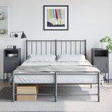 Furnova Nočna omarica 2 kosa antracit 36x39x78 cm jeklo, (21927015) | Shoptok.si
