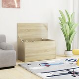 vidaXL Skrinja za shranjevanje sonoma hrast 84x42x46 cm iverna plošča Cene