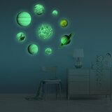 Ambiance Set s 9 svjetlećih naljepnica Solar System Cijene