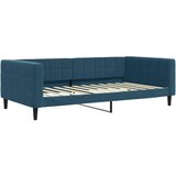  Dnevni krevet s madracem plavi 100 x 200 cm baršunasti | shoptok.hr