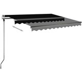 Ročno zložljiva tenda z LED lučkami 300x250 cm antracitna, (20728927) | Shoptok.si