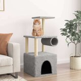  Penjalica za mačke sa stupovima za grebanje svjetlosiva 109 5cm | shoptok.hr