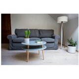 Ragaba Tamno sivi stolić za kavu s prirodnim UFO nogama, Ø 70 cm | shoptok.hr