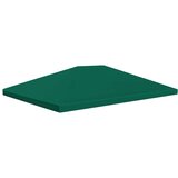 vidaXL Streha za paviljon 310 g/m² 4x3 m zelena | Shoptok.si