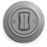  Kliklap - Retro dvostruko dugme sa ramom, sivo | Eponuda.com