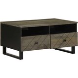 vidaXL Stolić za kavu crni 80 x 54 x 40 cm od masivnog drva manga | shoptok.hr