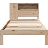 vidaXL Knjižna postelja brez vzmetnice 100x200 cm trdna borovina | Shoptok.si