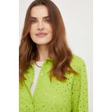 Answear Lab Pamučna košulja za žene, boja: zelena, regular, s klasičnim ovratnikom | shoptok.hr