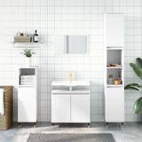  3-dijelni set kupaonskih ormarića bijeli od konstruiranog drva | shoptok.hr