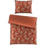 Esposa obojestranska posteljnina 140/200 cm saten opečnato rjava | Shoptok.si