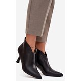 Boto Patent Low Women's Boots on Heel Black Jolivra | Shoptok.si