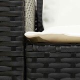  4-dijelni set vrtnih sofa od poliratana s jastucima crni | shoptok.hr