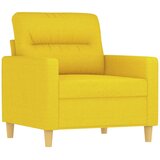  Fotelja s tabureom svjetložuta 60 cm od tkanine | Eponuda.com