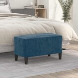  Klupa plava 70 x 35 x 41 cm baršunasta | shoptok.hr