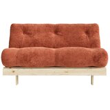 Karup Raztegljiva sedežna garnitura iz rebrastega žameta v barvi terakote 140 cm Roots – | Shoptok.si