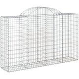 Lučne gabionske košare 7 kom 200x50x120/140cm pocinčano željezo | shoptok.hr