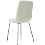 Libra stolica - bež tkanina / kromirane noge x 1 | shoptok.hr