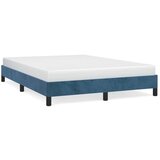 vidaXL okvir za krevet tamnoplavi 140x200 cm baršunasti | shoptok.hr