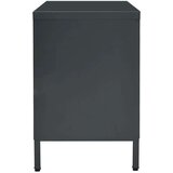vidaXL tv ormarić antracit 105 x 35 x 52 cm od čelika i stakla | shoptok.hr