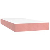  box spring s madracem LED ružičasti 120x190cm baršunasti | shoptok.hr