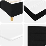 Box Spring Krevet s Madracem i Klupicom Crni 140x200 cm Tkanina | shoptok.hr
