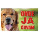 Happy Dog tabla Ovde ja čuvam - Zlatni retriver 20x12.5cm | ePonuda.com