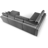 Cosmopolitan Design Svijetlo siva baršunasti sklopiva/s prostorom za odlaganje kutna garnitura (s lijevim kutom/u obliku slova "U") Kyoto – | shoptok.hr