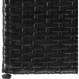 vidaXL Vrtna škatla črna 150x100x100 cm poli ratan | Shoptok.si