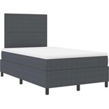  LED Box Spring Krevet Tamno siva i bijela 120 x 190 cm | Eponuda.com