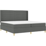  Krevet s opruga kutije s madracem Siva 200 x 200 cm tkanina | shoptok.hr