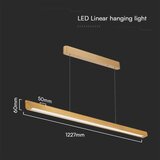  LED luster na sajli LED/36W/230V 3000/4000/6400K zlatni | Eponuda.com