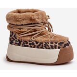 Big Star Leather Women's Snow Boots On Thick Sole With Fur Panther Big Star | shoptok.hr