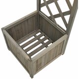  Vrtna pergola sa sadilicom siva od masivne jelovine | shoptok.hr