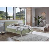 Meise Möbel Svetlo zelena oblazinjena zakonska postelja z letvenim dnom 120x200 cm Mattis – | Shoptok.si