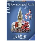 Ravensburger puzzle - Big Ben silueta - 800-1200 delova | ePonuda.com