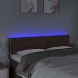  Uzglavlje tamnosmeđe 144x5x78/88 cm od tkanine | shoptok.hr