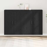  Kabinetski zidni Zidne 2 pcs Crni hrast 69,5 x 34 x 90 cm | shoptok.hr