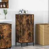 vidaXL kopalniška omarica s predalom dimljeni hrast 39.5 x 36 x 88 cm | Shoptok.si