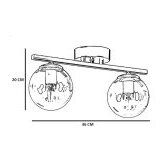 Opviq yeni can 2 li siyah beyaz Camlı avize blackwhite chandelier | ePonuda.com
