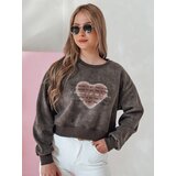 DStreet Bluza damska oversize tie-dye z sercem DESSER grafitowa | Shoptok.si
