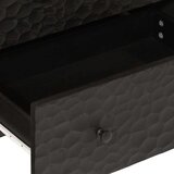  Stranska omarica 2 kosa črna 60x33x75 cm trden mangov les | Shoptok.si