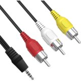 Amiko Činč 3 x RCA na Jack 3.5mm kabl, 1.2 met - Jack 3.5 mm - AV cable (RCA) | Eponuda.ba
