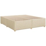  Krevet s oprugama i madracem krem 180x200 cm od tkanine | shoptok.hr