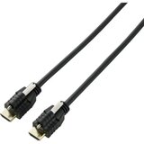 SpeaKa Professional HDMI kabel HDMI-A vtič, HDMI-A vtič 2 m črna SP-9784184 4K UHD, avdio povratni kanal, pozlačeni konektorji, lahko se privije HDMI, (20416892) Cene