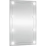 Zidno ogledalo s LED svjetlima 50 x 80 cm stakleno pravokutno | Eponuda.com