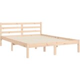 vidaXL Okvir kreveta s uzglavljem 120 x 200 cm od masivnog drva | shoptok.hr