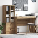 vidaXL Stol za pohranu Od umjetničkog hrasta Konstruirano drvo | shoptok.hr