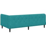  Kutni okvir kreveta Tirkizna 90 x 190 cm Baršun | shoptok.hr