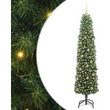 vidaXL Umestno božično drevo Zelena 210 cm PVC in Jeklo in Plastika | Shoptok.si