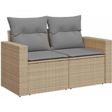  8-dijelni set vrtnih sofa od poliratana s jastucima bež | shoptok.hr